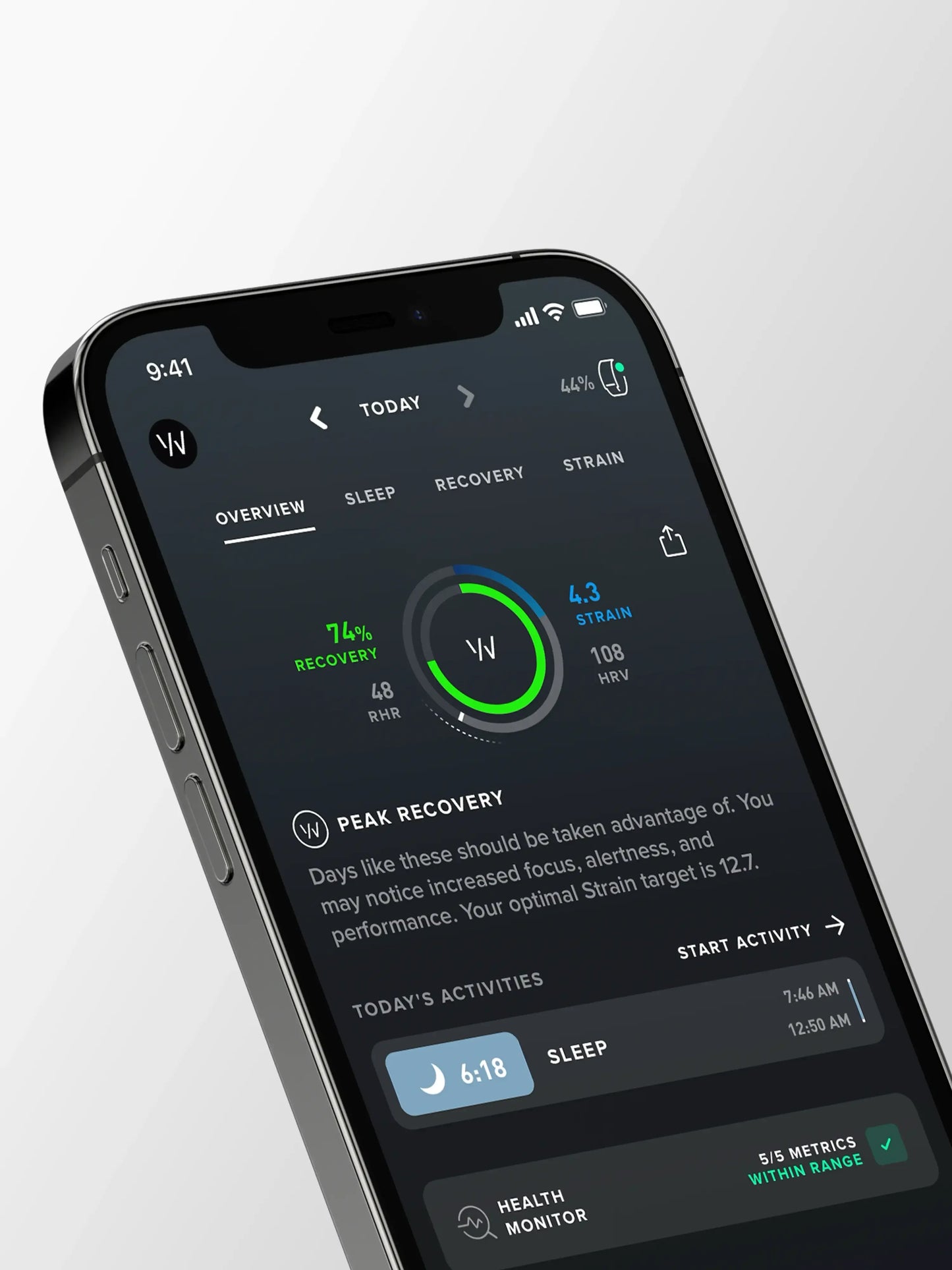 Whoop 5.0 Plano One 1 Ano de Assinatura